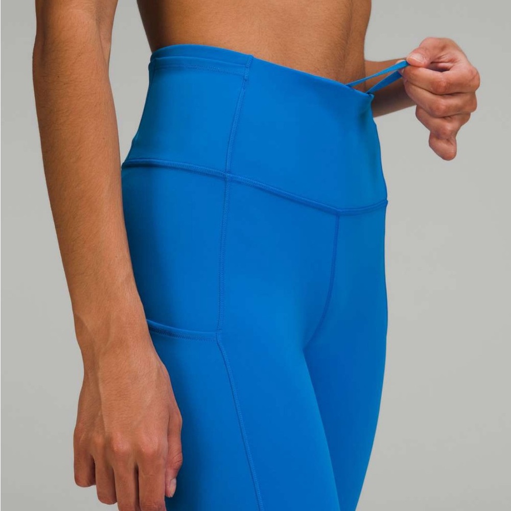 Lululemon Fast and Free HR Crop 23” (color:poolside)